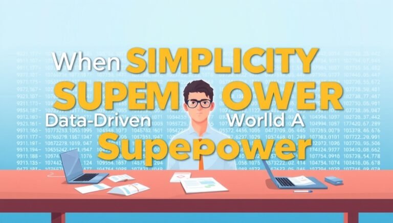 When Simplicity Becomes a Superpower in a Data-Driven World