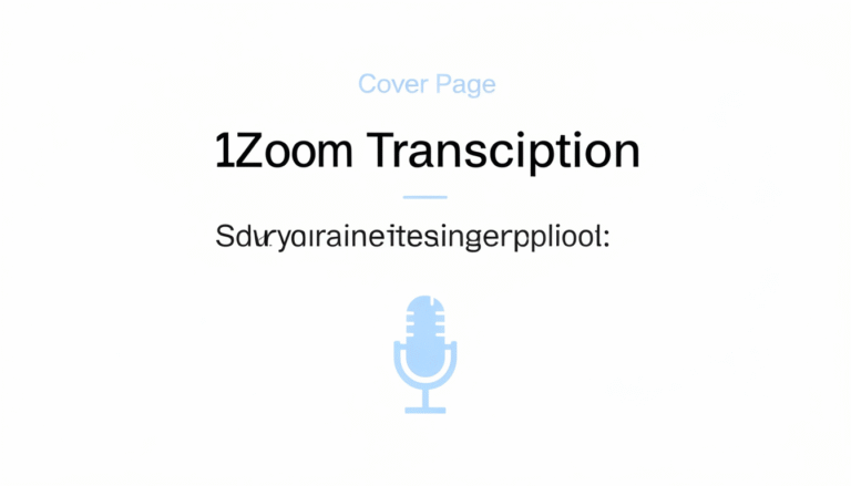Zoom Transcription