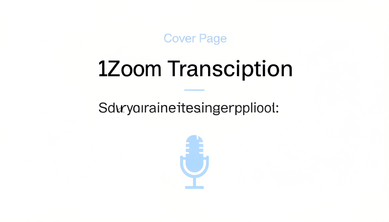 Zoom Transcription