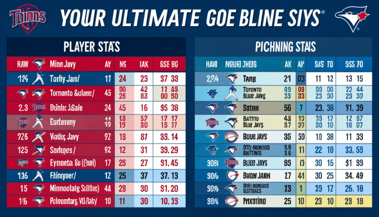 minnesota twins vs toronto blue jays match player stats