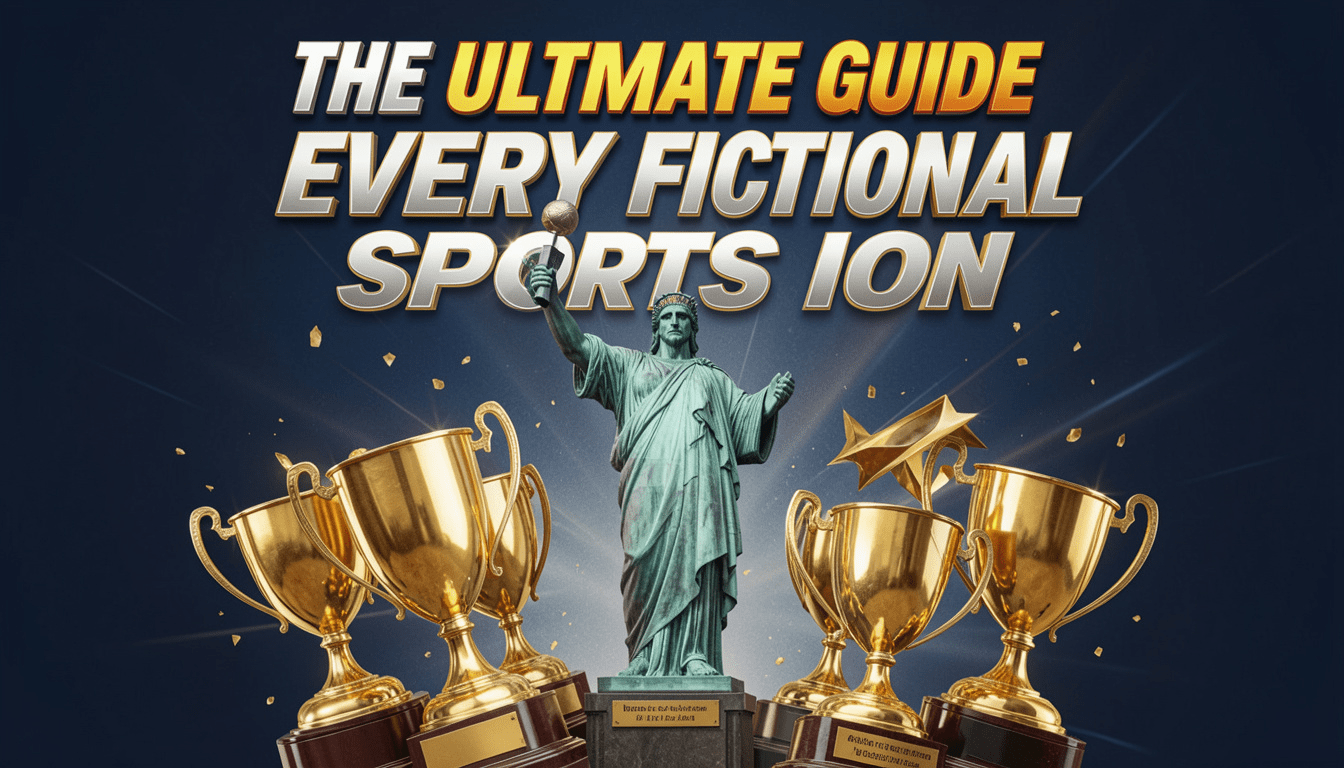 Fictional Sports Icon with a Statue