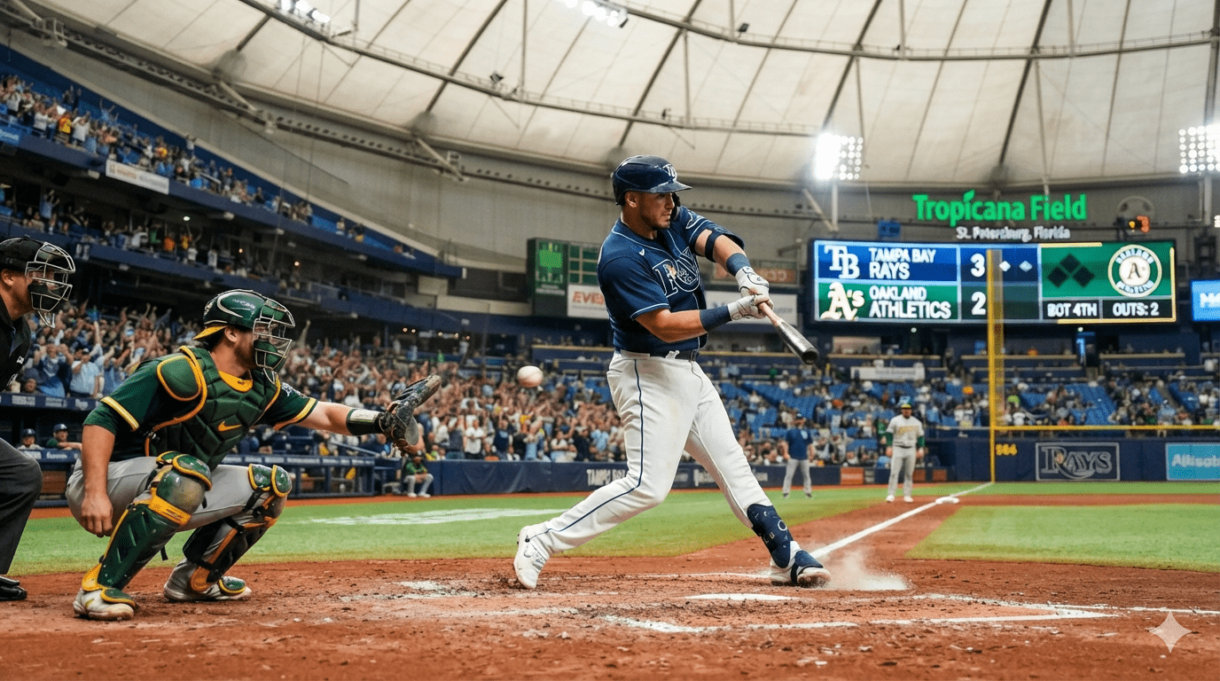 rays vs athletics